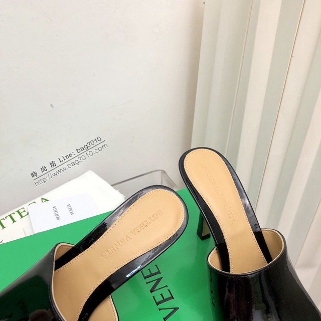 BOTTEGA VENETA高端時尚女鞋 寶緹嘉漆皮版2022-22早春最新高跟涼鞋拖鞋 dx3547